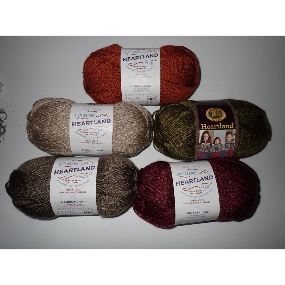LOT Hartland Lion Brand Yarn National Parks Acrylic Yosemite Grand Canyon New
